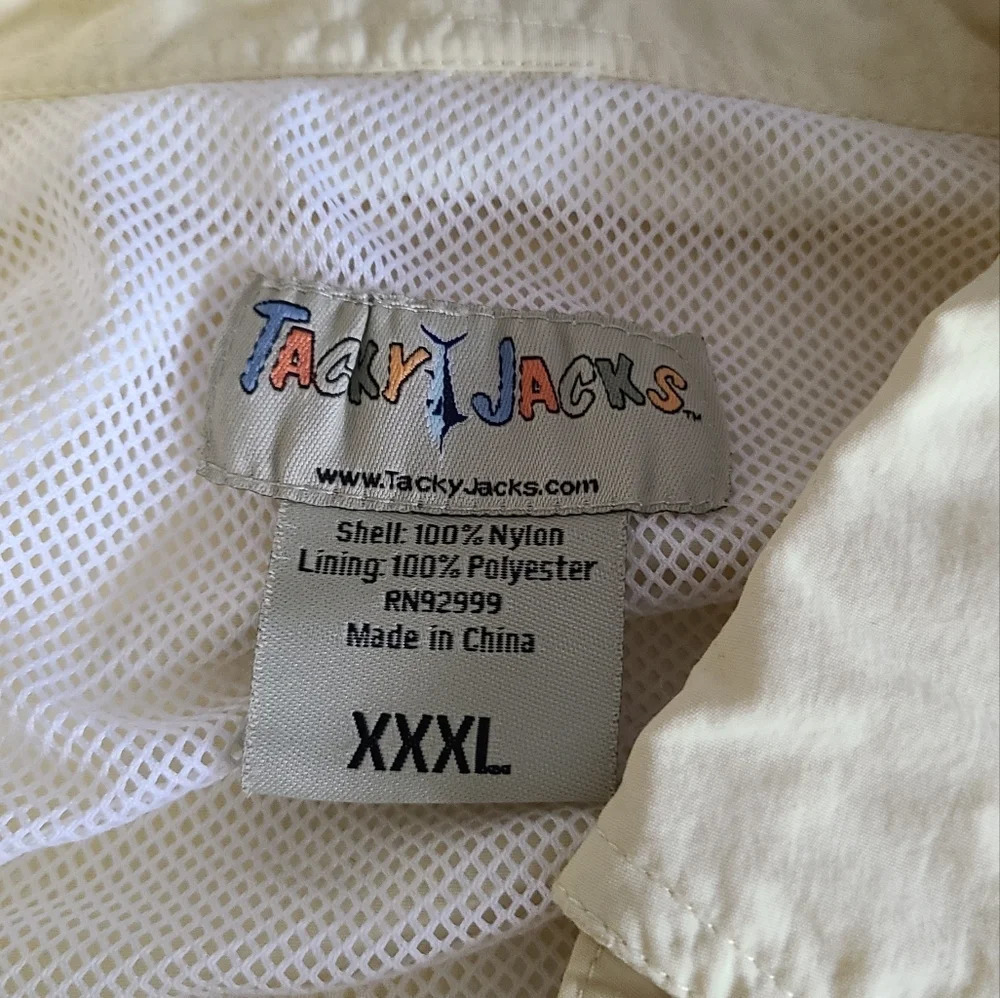 Mens shirt Size XXXL yellow Tacky Jacks nylon - Picture 6 of 15